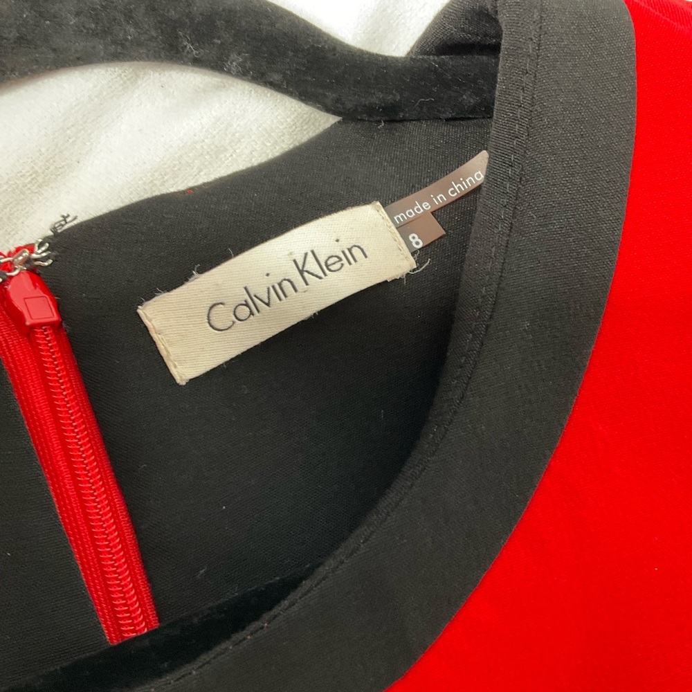 Calvin Klein Red and Black Dress - Picture 7 of 8